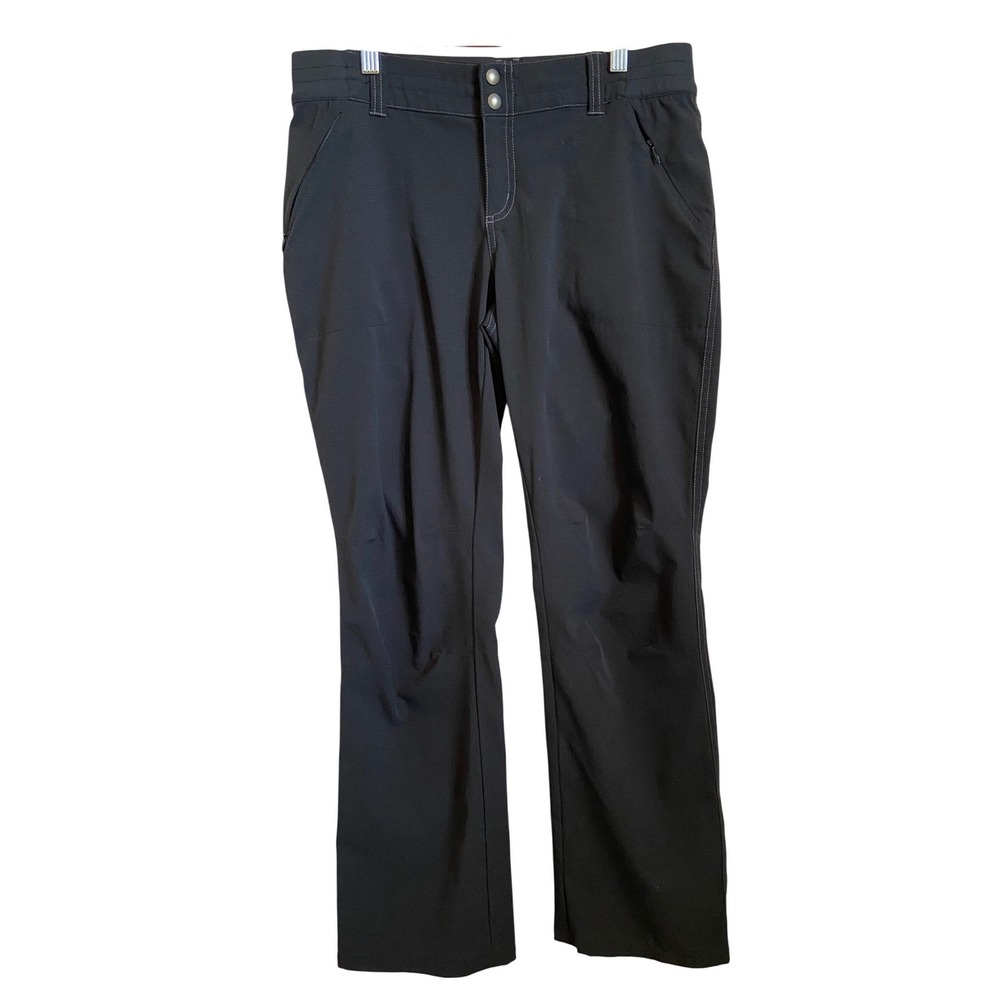Kuhl Stratus Ripstop Black Hiking Pants 10 Reg Straight Leg Outdoors 6234 9125
